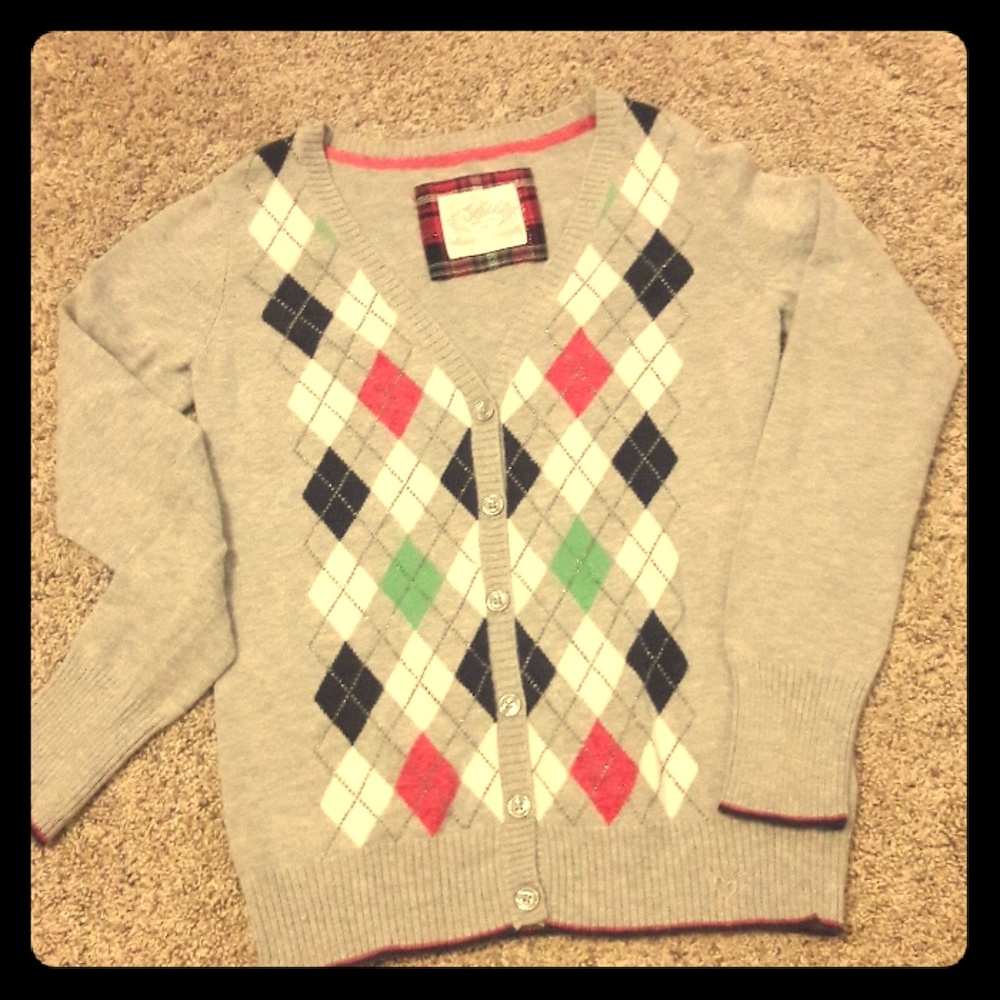 Justice Classic School Girl Button-up Cardigan